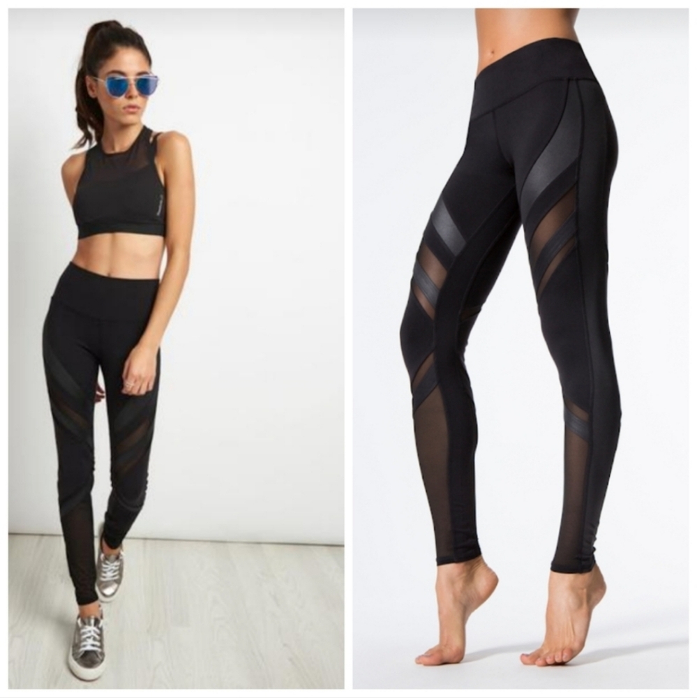 Alo Yoga High Waist Epic Mesh Legging Black Size XS